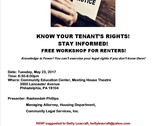 Tenants' Rights Workshop