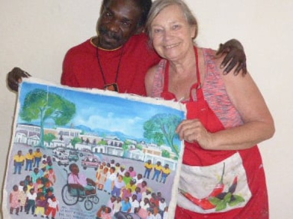 Artist Patricia Goodrich Here and Haiti!