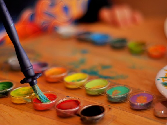 Brush and watercolours