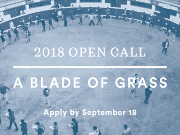 A Blade of Grass 2018 Fellowship for Socially Engaged Art